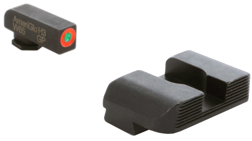 AmeriGlo GL434 Protector Sight Set for Glock, Green Tritium Orange Outline/Black - GL434