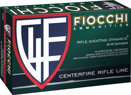 Fiocchi 30-06 Springfield 180gr PSP Rifle Ammo, 20rd Box - 3006D