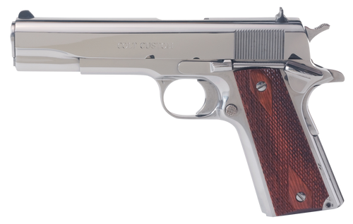 Colt Government 1911 45 ACP 5" 7+1 Pistol, Stainless Steel - O1070BSTS