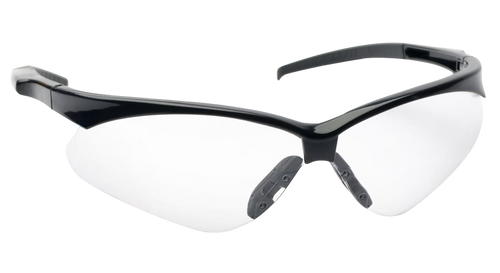 Walker's Crosshair Sport Glasses Clear Lens Black Frame - GWPSGLCLR