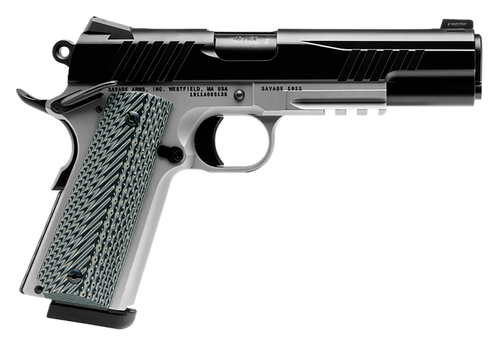 Savage Arms 1911 Government 9mm Luger 5" 10+1 Pistol, Black/Stainless - 67208