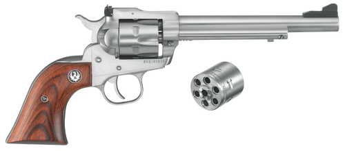 Ruger Single-Six Convertible .22 LR/.22 WMR 6.5" 6rd Revolver, Satin Stainless - 0626