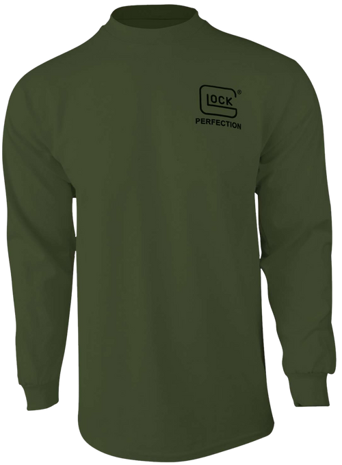 Glock Born in Austria Long Sleeve Shirt, Military Green - AP96067