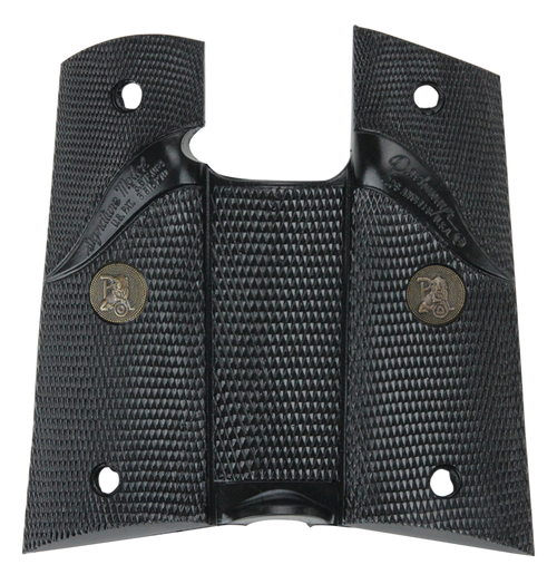 Pachmayr Signature Grip Wraparound Checkered Black Rubber for Colt 1911, Black - 02919