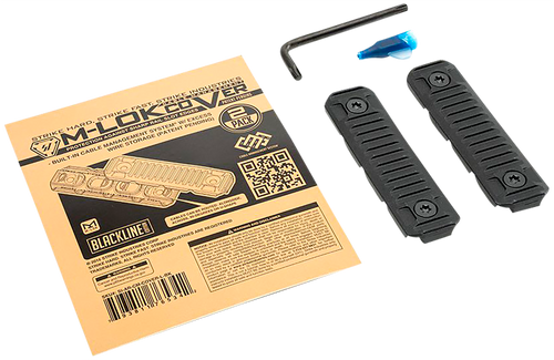Strike Industries AR-CM-COVER-L-BK Cable Management Cover Long 3.14" Black Polymer M-LOK - ARCMCOVERLBK