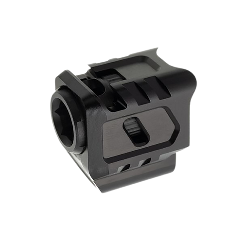 Tyrant CNC TDG43COMP Grip, Black/Black Aluminum 9mm - TDG43COMPBLK/BLK