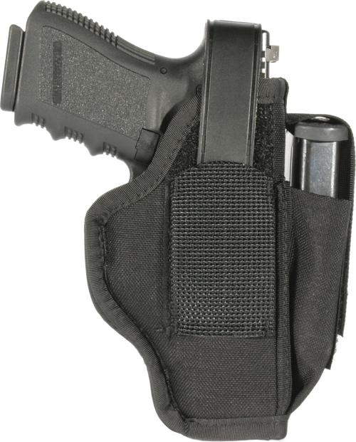 Blackhawk Multi-Use Ambidextrous Holster with Magazine Pouch, Black - 40AM06BK