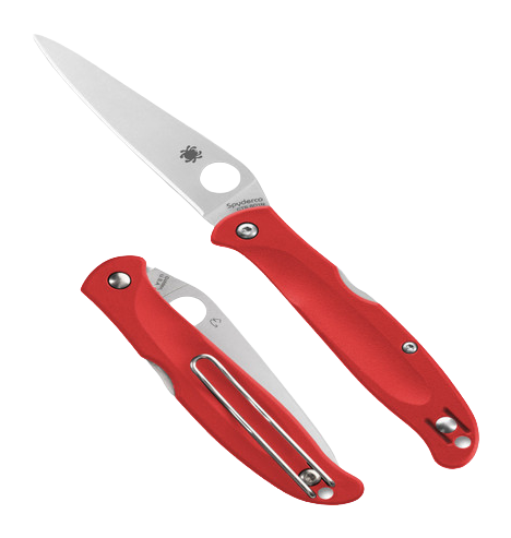 Spyderco Charisma Folding Knife, Red - C259PRD
