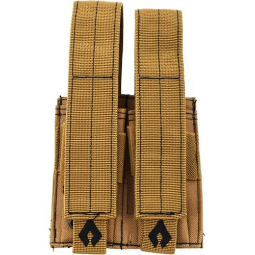 Advance Warrior Solutions Pistol Double Mag Pouch Tan - PDMP-TN