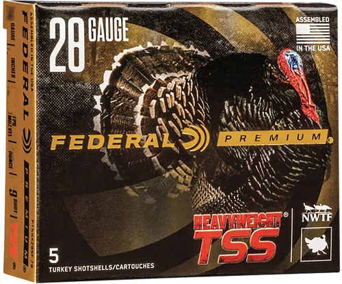 Federal Heavyweight TSS Plastic 28 Gauge 2.75" 1.25oz #9 Shot 5 Round Box - PTSSX289F9