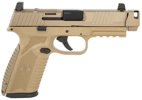 FN 510 MRD Comp 10mm 4.43" 15+1rd Pistol, Flat Dark Earth - 66-102127