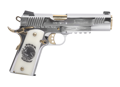 EAA Girsan MC1911S Liberador II 38 Super 5" 9+1 Pistol, Polished Chrome - 391055
