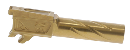 Rival Arms Precision Match Grade 9mm Luger 3.10" Fluted Barrel, Gold PVD - RA20P001E