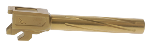 Rival Arms Precision Match Grade 9mm Luger 3.90" Fluted Barrel, Gold PVD - RA20P401E