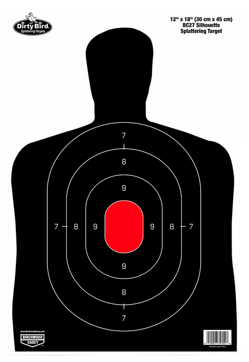 Birchwood Casey Dirty Bird Silhouette Target Black/Red - 35709