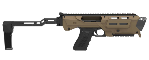 Meta Tactical MX-1 Glock Conversion Kit w/ Stabilizer, Tan Aluminum - MX1-PS-TN