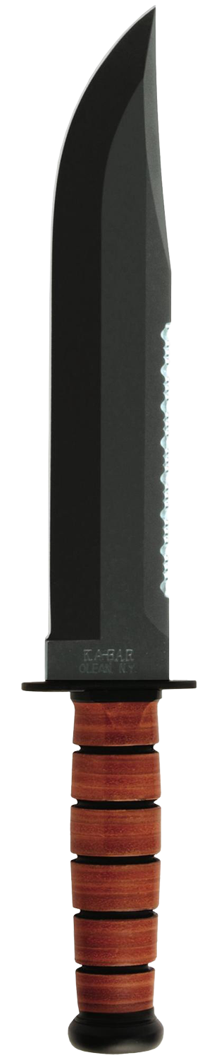 KA-BAR Big Brother Fixed Blade Knife, Black - 2217