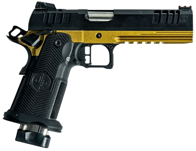 Great Lakes Firearms 1911DS Synergy 9mm 5" 20rd Pistol, Black Slide Gold Frame - GL1911DS9FSS