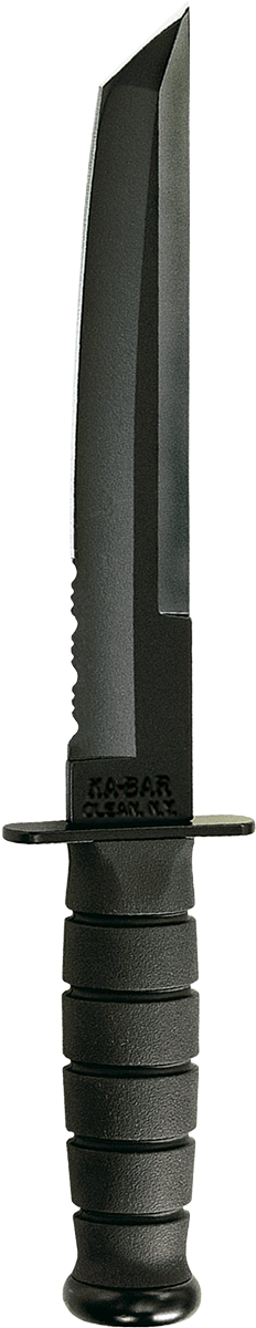 KA-BAR Tanto 8" Fixed Blade Knife Black - 1245