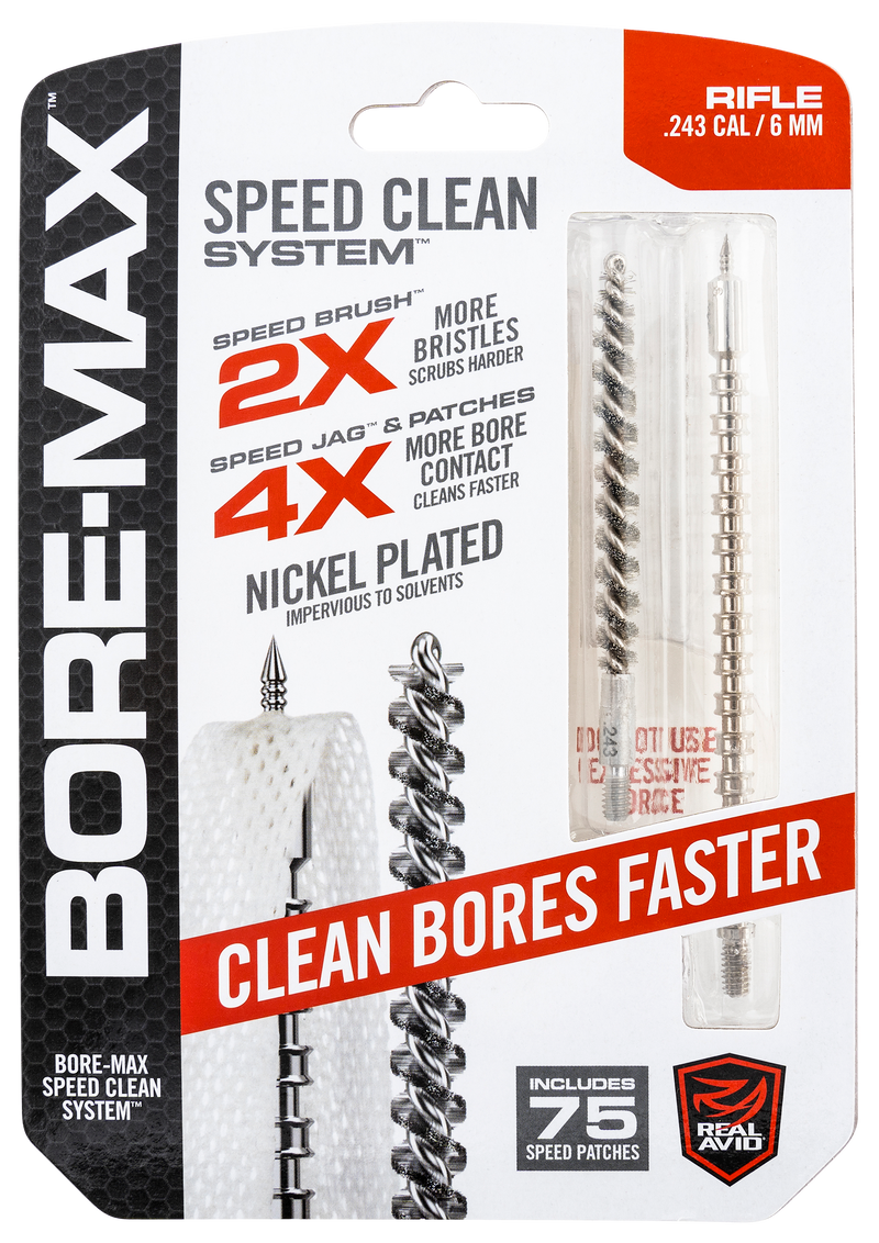 Real Avid Bore-Max Speed Clean Upgrade Set 243 Cal Rifle - AVBMSET243