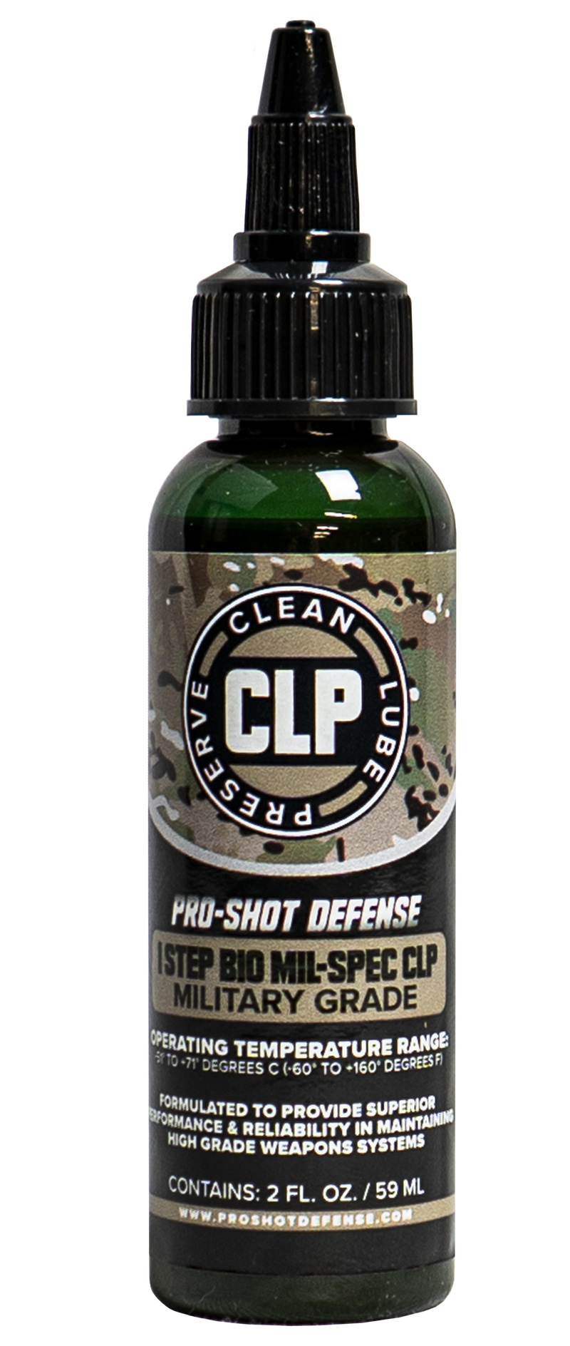 Pro-Shot 1Step Bio Mil-Spec CLP 2 oz. Squeeze Bottle - 1STEP
