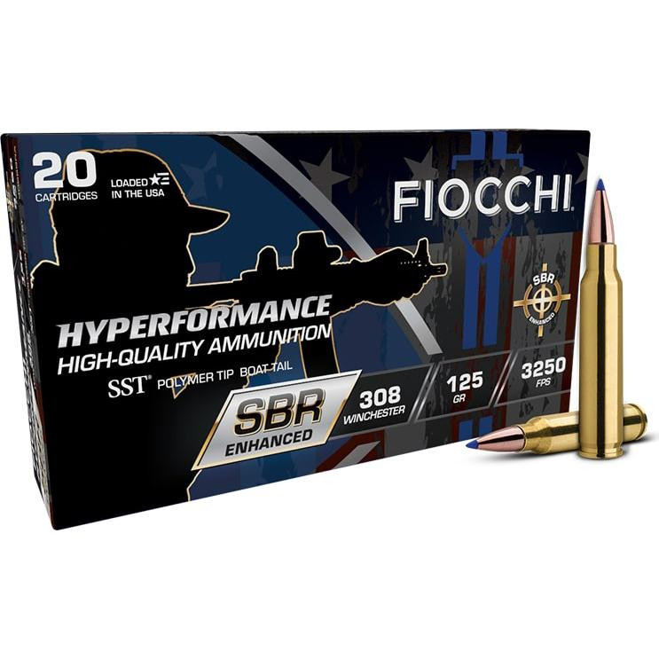 Fiocchi Hyperformance SBR .308 Win 125gr SST Ammunition 20rd - 308SBRA