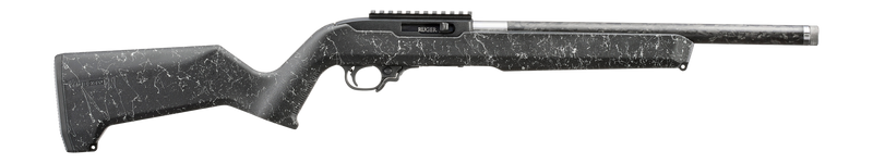 Ruger 10/22 Carbon Fiber .22 LR 16.1" 10rd Rifle, Black/White - 32014