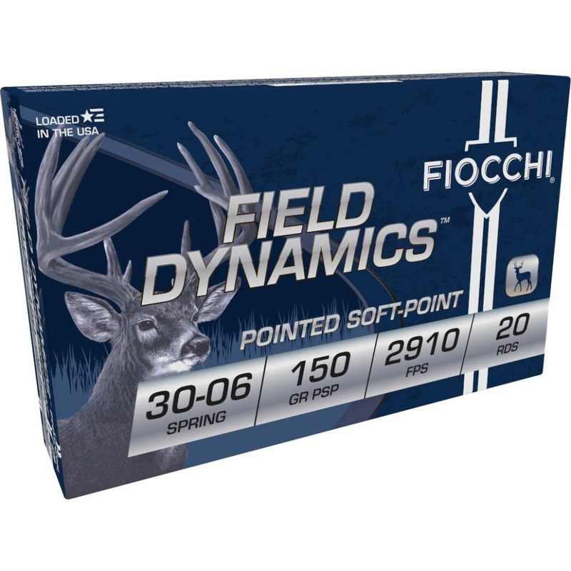 Fiocchi .30-06 Springfield 150gr PSP 20rd Rifle Ammunition - 3006B