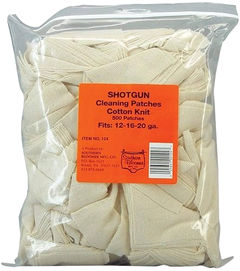 Southern Bloomer Shotgun Cleaning Patches 3" x 3" 500/Pack - 124