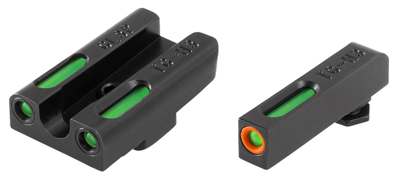 Truglo TFX Pro Night Sight Set, Green with Orange Outline - TG13GL3PC
