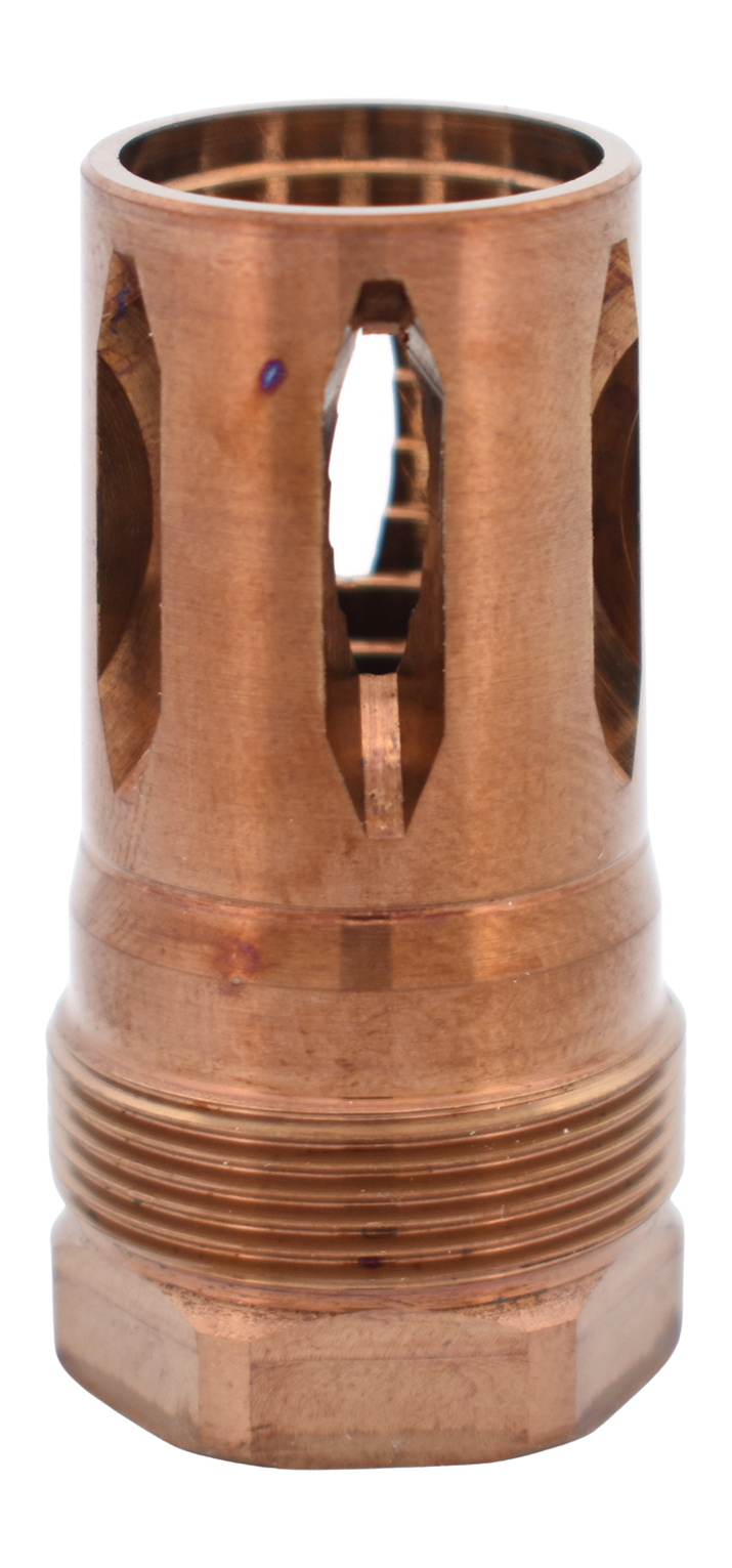 Rearden R2S Flash Hider, 5/8x24, Heat Treated Gold - 10104