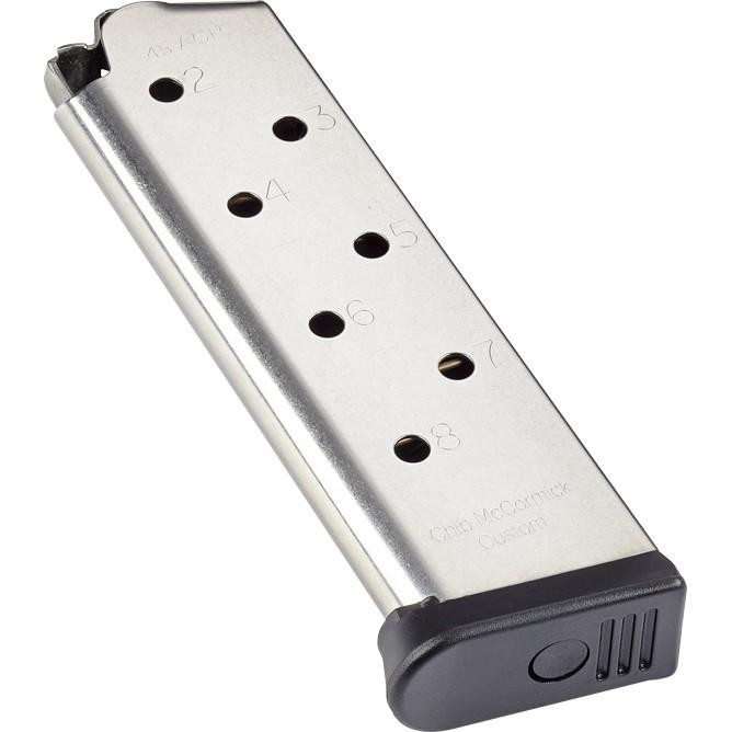 Chip McCormick Custom Range Pro .45 ACP 8rd 1911 Magazine, Stainless Steel - M-RP-45FS8