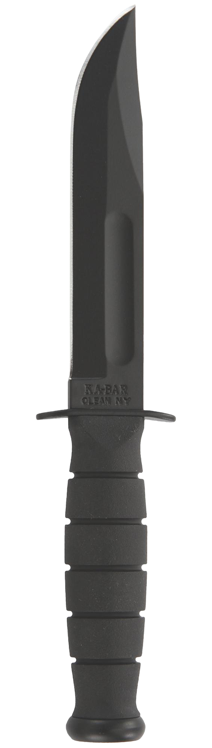 Ka-Bar Fighting/Utility Fixed Blade Knife, Black - 1256