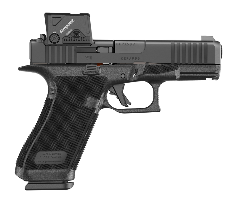 Glock 45 Gen6 9mm 4.02" 17rd Pistol, Black nDLC - P64550B03DC8A3