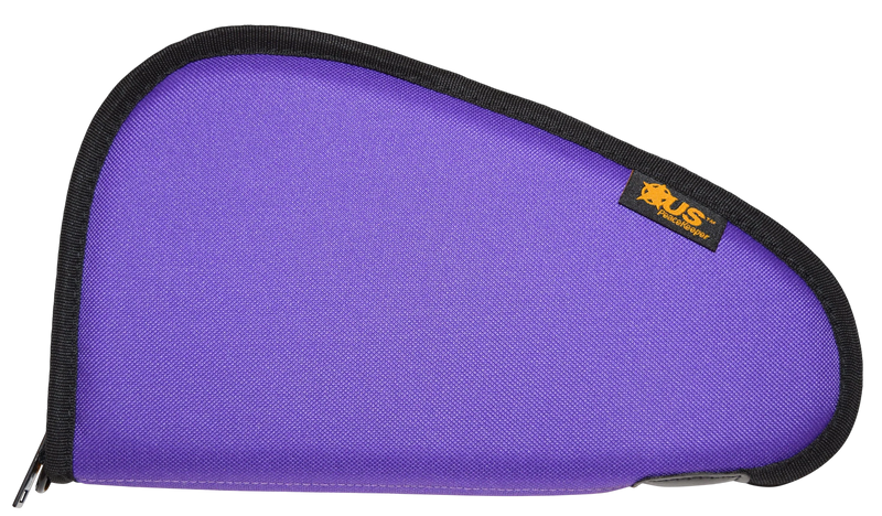 US PeaceKeeper Pistol Case, 11" x 6" Purple Polyester - P21411
