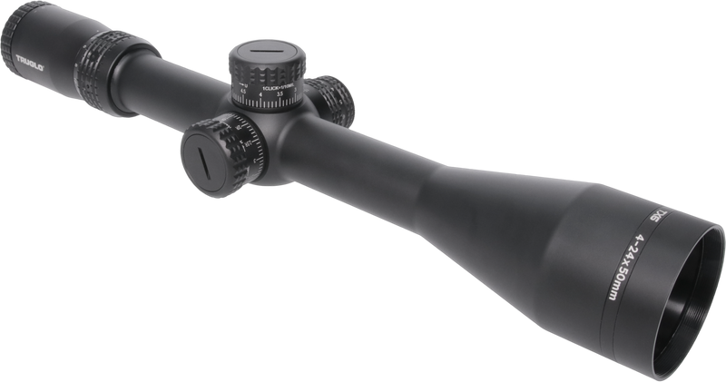 Truglo TX6 4-24x50mm 30mm Tube Riflescope, Illuminated Milliradian FFP Black - TG8542TF