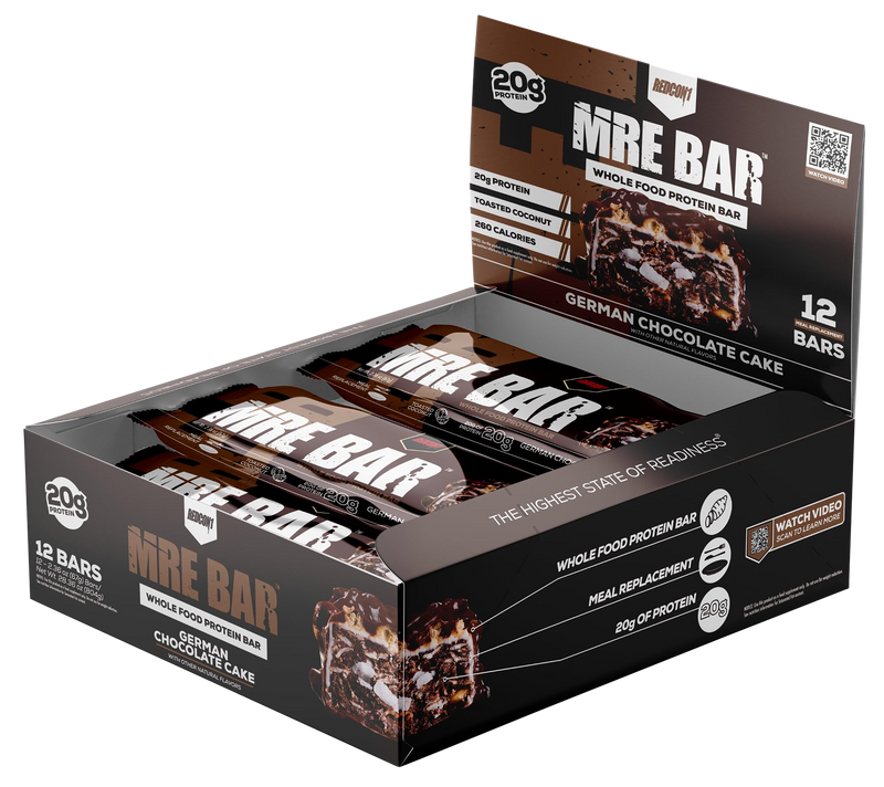 Redcon1 MRE Protein Bar German Chocolate Cake 12 Pack - RC1MREBGCC12