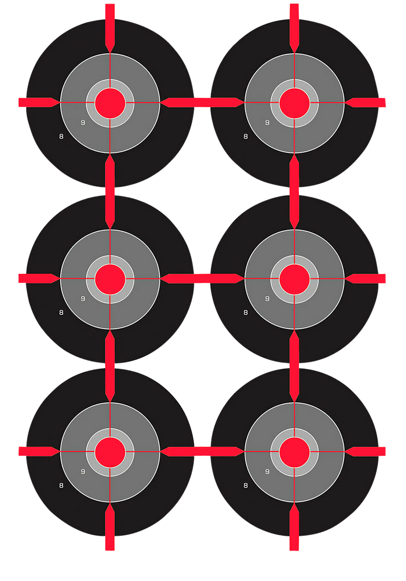 Birchwood Casey Dirty Bird Multiple Bull's Eye Splatter Target 12" x 18" Black/White - 35703