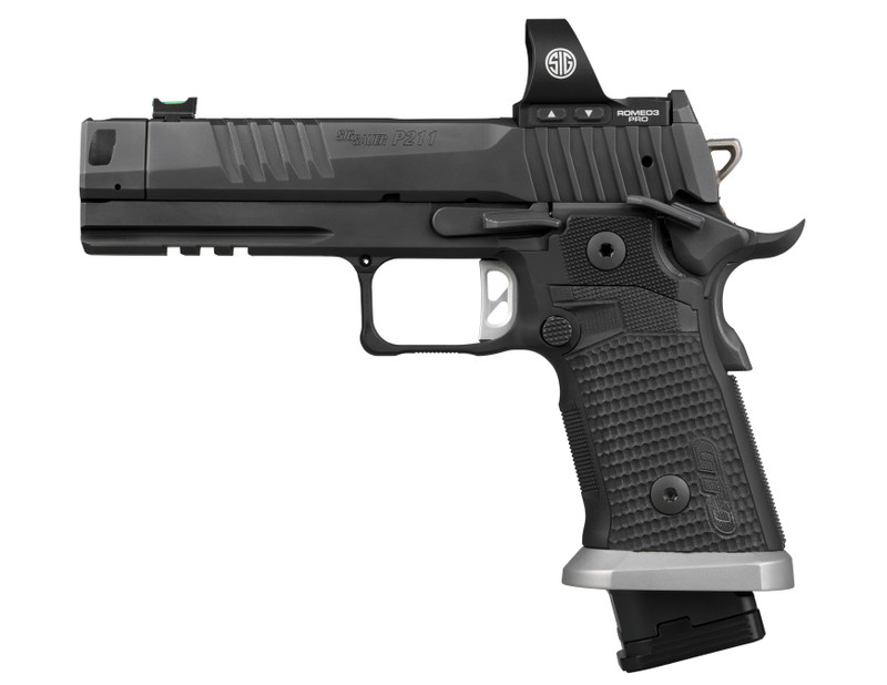 Sig Sauer P211 GTO 9mm 4.4" 23rd Pistol, Black - 211F-9-GTO-R3P