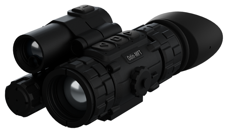 ATN Odin 6 MFT 1-8x25 640x480 Thermal Monocular with Laser Rangefinder, Black - TIMFOD6625LRF