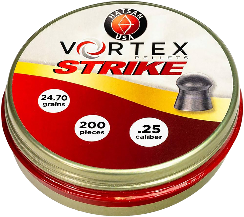 Hatsan Vortex Strike Pellets .25 Cal Domed Lead 200 Count - HA90642