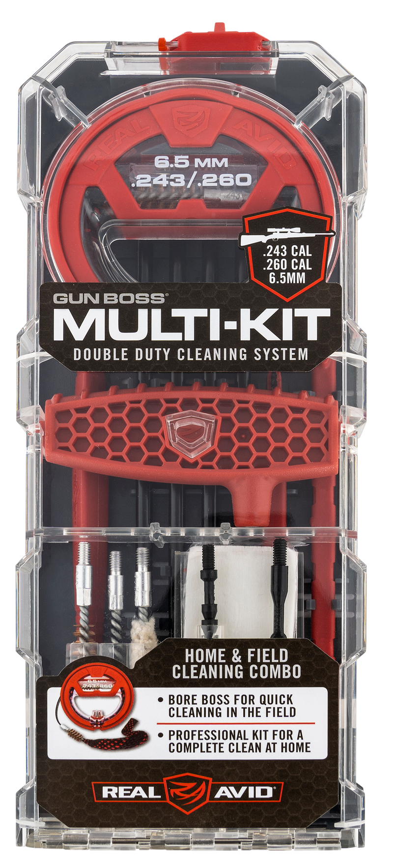 Real Avid Gun Boss Multi-Kit .243/.260/6.5mm Cleaning Kit - AVGBMK243