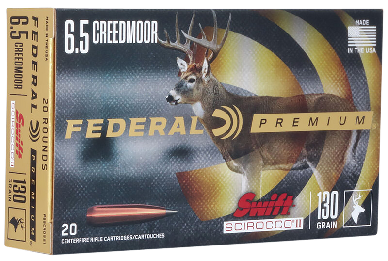 Federal Premium 6.5 Creedmoor 130gr Swift Scirocco II Rifle Ammunition - P65CRDSS1