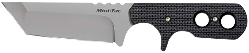 Cold Steel Tac Mini Fixed Blade Knife, Black - 49HTF