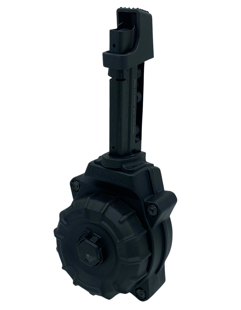 ProMag S&W M&P Shield EZ 9mm 30rd Drum Handgun Magazine, Black - DRMA114