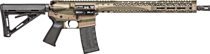 Black Rain Ordnance Spec+ Patriot 300 Blackout 16" Semi-Auto Rifle, FDE/OD - BRO-PAT-300BLK-FDE-OD