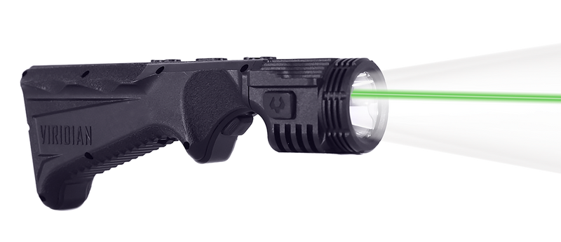 Viridian 4LUX 2K Grip Light with Green Laser, Black - 9120090