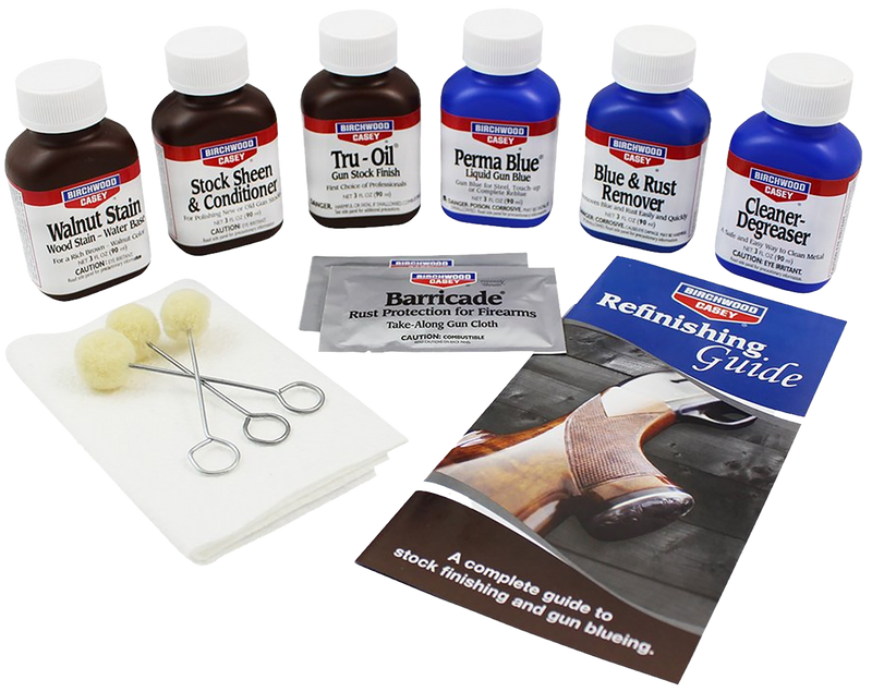 Birchwood Casey Deluxe Perma Blue & Tru-Oil Gun Stock Finishing Kit - 20001