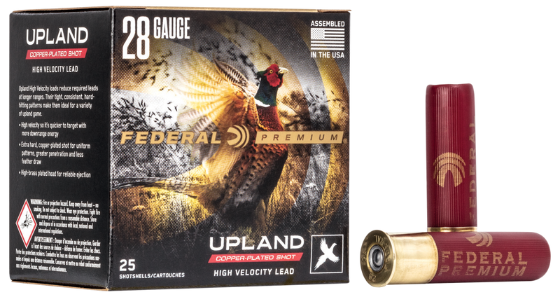 Federal Premium Wing-Shok High Velocity Plastic 28 Gauge 3/4oz #6 Shot 25 Round Box - P2836