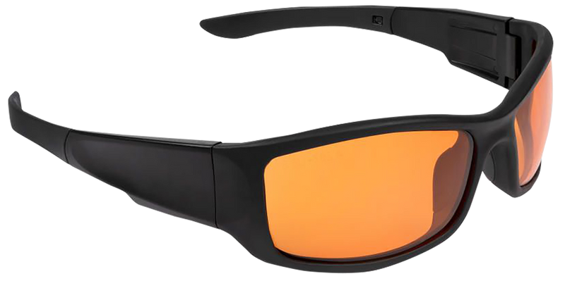 Allen Sync Safety Glasses, Black with Amber Lens - 4138